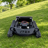 Tondeuse à gazon robotisée télécommandée homologuée CE EPA, pour tous terrains, avec chenilles en caoutchouc agricoles, pour jardin et cour