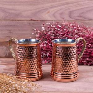 Pure Copper <b>Mug</b> With Smooth Finish For Cold Beverages Home Kitchen Bar Party Use - Product Image 1