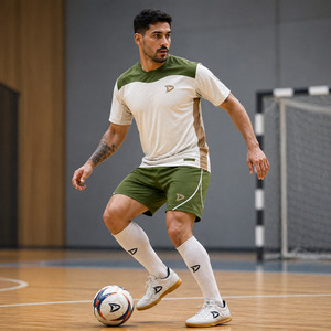 Conjunto de Camiseta y Pantalones Cortos de Fútbol Sala de Alto Rendimiento, Sublimados y Personalizados, que Absorben la Humedad - Product Image 4