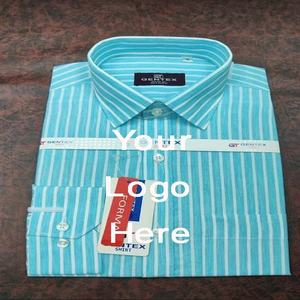 100% algodón antiarrugas mejor nuevo elegante camisa de vestir Formal de manga larga logotipo personalizado proveedor de exportación informal para la temporada de otoño - Product Image 4