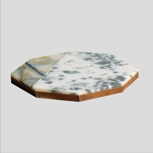 Sous-verre en résine personnalisé avec fleurs séchées pressées, irrégulier, pour tasses à thé et café, décoration d'intérieur en agate d'Inde - Product Image 2