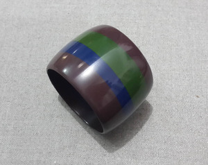 Resin Crafts Temperament Resin Fashion Painted Round Bangle Geometric Irregular <b>Plain</b> <b>Ring</b> Bracelet Jewelry for Women - Product Image 2