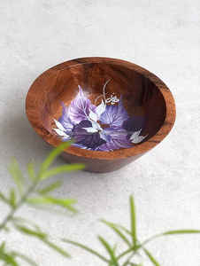 Decorative <b>Wooden</b> <b>Salad</b> Serving <b>Bowl</b> Customized Eco-Friendly Custom Size Wholesale Manufacturer New Design Hand Finished - Product Image 6