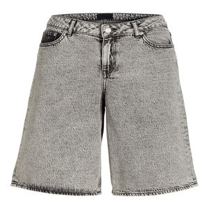 Shorts Vaqueros Vintage Transpirables y Ecológicos para Mujer, Lavado a la Piedra, Casuales, de Cintura Alta, 100% Algodón, Suministro Directo de Fábrica - Product Image 1