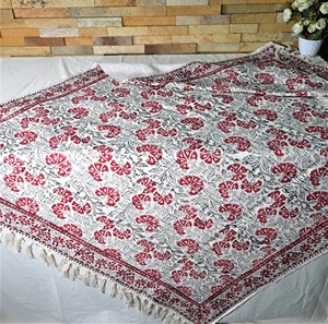 <b>Luxury</b> Eco-Friendly 100% Cotton Hand Block Print Throw <b>Blanket</b> for Home Decor-Modern Style All-Season Use Wholesale Product - Product Image 3
