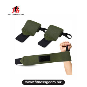 Wrist Support Wrap Olive Green Adjustable Hook Loop Weight Lifting Unisex Strength Training - Product Image 1