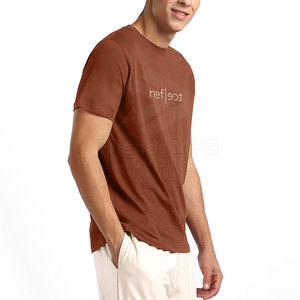 Camiseta de Hombre de Alta Calidad, Corte Regular, 100% Algodón, Felpa, Ecológica, Diseño Personalizado OEM, Hecha en Pakistán - Product Image 4