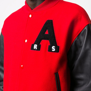 Customized Printing <b>Long</b> Sleeve <b>Men</b> 100% Wool Baseball Letterman <b>Jacket</b> for <b>Men</b> Chenille Patches Custom Logo Design <b>Jacket</b> - Product Image 6