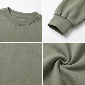 เสื้อสเวตเชิ้ตคอกลมโอเวอร์ไซส์ สีพื้น ผ้าเฟรนช์เทอร์รี่ ยูนิเซ็กส์ สวมใส่สบายๆ ทรงปกติ แขนยาว ระบายอากาศได้ดี แพ็ค 2 ชิ้น - Product Image 5