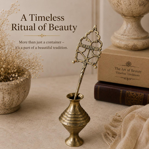 Contenedor de Kohl de Latón Tradicional con Aplicador, Estilo Vintage Decorativo Surmedanlik, Soporte para Kajal, Recipiente Antiguo para Surma, Belleza - Product Image 6