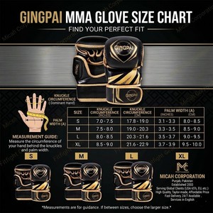 Guantes de Combate Sanda de Piel Sintética con Logotipo Personalizado, Impresión Serigráfica, Diseño de Medio Dedo, Cierre de Gancho y Bucle, para Entrenamiento de Muay Thai y MMA - Product Image 3