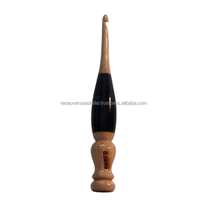 Mezcla de resina Agujas de tejer de madera Ganchos de ganchillo Mango de agarre suave ergonómico Regalos perfectos para ella a precio mayorista - Product Image 6