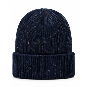 Bonnet en tricot épais et chaud de haute qualité avec logo personnalisé, motif marine moucheté, pour l'hiver et les activités de plein air - Product Image 1
