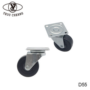 Roue de table de conférence 50 mm en TPR, roulettes légères pour salles de réunion, vente en gros - Product Image 1