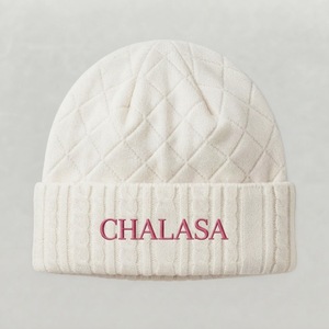 CHALASA SPORTS CS-BC-01 Custom Unisex 100% <b>Wool</b> Knit <b>Beanie</b> Adjustable Warm Autumn Winter Outdoor Hat OEM Wholesale - Product Image 1