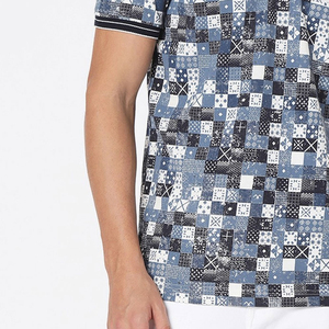 Chemise décontractée slim fit pour homme, tricotée, écologique, avec poche, imprimée par transfert thermique, anti-plis, designs personnalisés OEM professionnels - Product Image 6