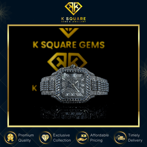 Venta Exclusiva Reloj de Lujo Cuadrado Analógico de Acero Inoxidable Automático de Cuarzo VVS Resistente al Agua con Cristal de Zafiro y Correa de Acero Inoxidable - Product Image 2