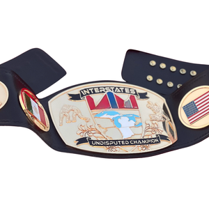 Ceinture de champion incontestée Interstates, drapeau USA Mexique, ceinture de championnat de lutte personnalisable, édition de collection - Product Image 2