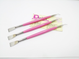 Peigne en Y portable réutilisable rose clair en acier inoxydable pour rehaussement et lamination des cils - Product Image 6