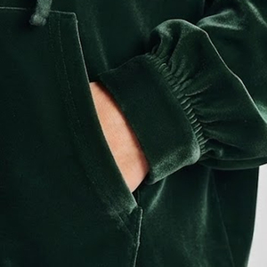 Vêtements pour femmes, impression de logo personnalisée, sweat à capuche en velours à manches longues, best-seller, sweat à capuche léger en velours pour femmes - Product Image 5
