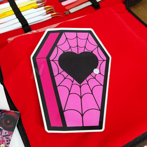 Últimas Bandejas de Acrílico Duraderas para Pestañas con Logotipo Personalizado, Diseño Fantasma Aterrador, Soporte para Pinzas y Pegamento para Organizador de Pestañas Postizas - Product Image 6