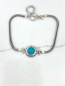 Pulsera de Iolita Turquesa Bali, Joyería de Piedras Preciosas Hecha a Mano, Elegante Regalo para Mujer, Venta al Por Mayor - Product Image 2