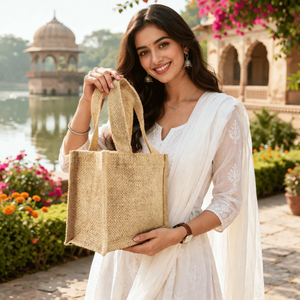 High Quality Economical <b>Canvas</b> Tote <b>Bag</b> | Reusable Eco Friendly Shopping <b>Bag</b> Rope for Groceries Daily Use | Custom Logo Print - Product Image 1