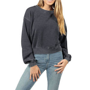 Sudadera con Capucha de Algodón Tejido Formal para Mujer, con Logotipo Frontal, Color Sólido, Cuello Redondo, XG178 - Product Image 5