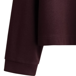 Sweat-shirt polaire personnalisé à col, unisexe, décontracté, à manches longues, avec poignets côtelés, vêtement de sport haut de gamme, vente en gros - Product Image 6