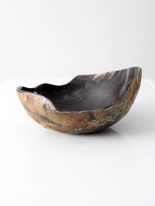 Bol en corne de buffle aux couleurs naturelles et finition couleur terre, bol de service en corne d'ox avec emballage écologique et prix de gros - Product Image 1