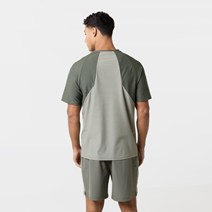 Conjunto Casual de Verano para Hombre de Dos Piezas, Camiseta de Cuello Redondo y Manga Corta, Pantalones Cortos a Cuadros, Transpirable, Tejido de Punto, 100% Algodón - Product Image 5