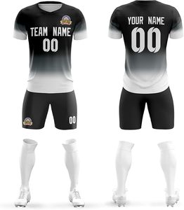 ชุดเสื้อฟุตบอลแบบกำหนดเอง คอวี แขนสั้น พิมพ์ลายดิจิทัล ระบายอากาศ แห้งเร็ว ไซส์ใหญ่ ผู้ชาย ทุกฤดูกาล ทุกสี - Product Image 3