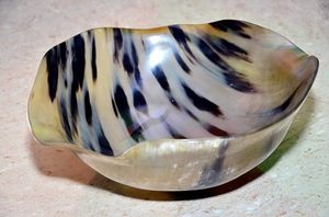 ชุดชามเขาควายทำมือสำหรับปาร์ตี้สลัดผลไม้ทำมือที่บ้าน - Product Image 2