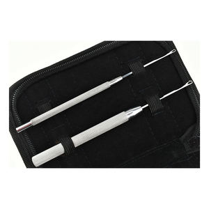 Nouvelle conception, tendance du moment, kit d'outils d'extension de cheveux imperméables à micro-liens noués à la main, en acier inoxydable doré et plastique, durable - Product Image 3