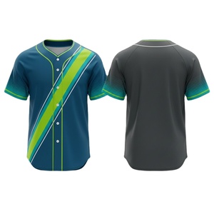 Proveedor Profesional de Camisetas de Béisbol Impresas, Ofrece Material Transpirable de Secado Rápido para Ropa Deportiva de Equipo con Logotipo y Color Personalizados - Product Image 1