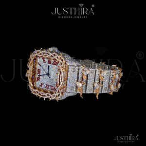 Reloj de Lujo Unisex al por Mayor, de Aleación y Acero Inoxidable Cuadrado, con Diamantes VVS, Totalmente Adornado, Estilo Hip Hop, Esfera de Cristal de Zafiro, el Mejor - Product Image 3