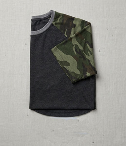 เสื้อยืดแขนราแกลน ผ้าโพลีเอสเตอร์ผสมคอตตอน สำหรับผู้ชาย โลโก้ด้านหน้า ผ้าระบายอากาศได้ดี คอกลม แขนสั้น ใส่ได้ทั้งชายและหญิง - Product Image 4