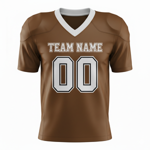 Camiseta de Práctica de Fútbol Americano Personalizada para Adultos, Manga Corta, Transpirable, Opción de Talla Grande, Cuello en V, 100% Poliéster - Product Image 3