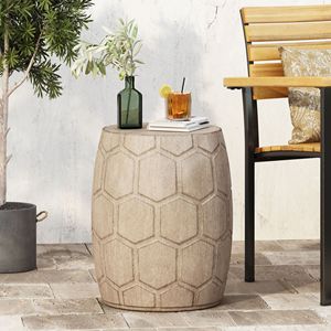 Lightweight <b>Outdoor</b> Concrete <b>Side</b> <b>Table</b> for <b>Outdoor</b> Living - Product Image 1