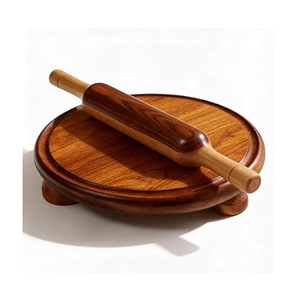 Rodillo y Tabla de Madera de Acacia para Amasar, Tabla para Repostería de Grado Alimenticio, Herramientas de Cocina para Hornear, Rodillo al Precio Más Bajo - Product Image 1