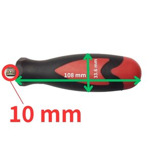 ด้ามจับดอกสว่านพร้อม PP (สีแดง) + TPR (สีดำ) ด้ามจับ 2K แบบ ODM OEM - Product Image 2