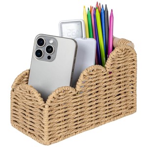 Handcrafted Seagrass <b>Desk</b> Organizer Pen Holder Wholesale India - Product Image 1