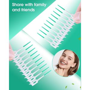 220 Pezzi Spazzolini Interdentali in Silicone Morbido con Filo Dentale per una Pulizia Efficace dei Denti - Product Image 3