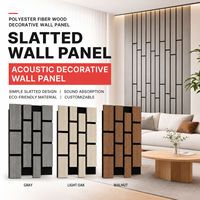 Grille acoustique moderne écologique en MDF et fibre de polyester pour insonorisation, décoration murale de fond de salon anti-bruit