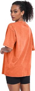 Women's Washed Vintage Oversized T-Shirt Baggy Workout <b>Tops</b> Short Sleeve 100% Cotton Eco-Friendly Quick Dry Streetwear Boyfriend - Product Image 4