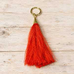 Petit pompon doré en polyester, porte-clés, frange décorative, marque-page, ornement suspendu pour vêtements, rideaux, téléphone portable - Product Image 1
