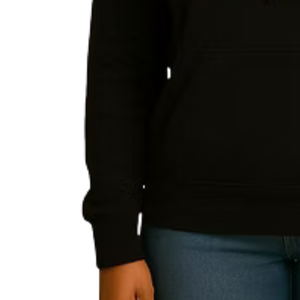 Sudadera con Capucha Negra para Mujer con Logo MOM, Estilo Casual, Manga Larga, Ropa Urbana para el Día a Día, Cómoda y a la Moda - Product Image 4