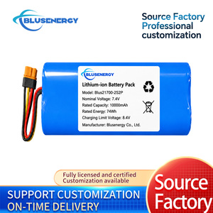 Pack de batteries Li-ion personnalisé 7,4 V 21700 10000 mAh 2S2P rechargeable avec BMS pour la robotique et les équipements médicaux - Product Image 2