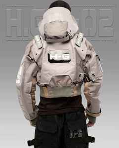 เสื้อแจ็คเก็ตเทคแวร์คุณภาพสูงแบบสั่งทำพิเศษ กันน้ำ สำหรับผู้ชาย สไตล์ทหาร มีกระเป๋าหลายช่อง เสื้อกันลมแนวไซเบอร์พังก์ สตรีทแวร์ เสื้อโค้ทฟังก์ชันแนลสำหรับคนเมือง - Product Image 4