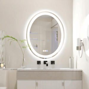 28\"x20\" <b>Rectangular</b> LED Wall-Mounted Bathroom <b>Mirror</b> with Anti-Fog & Anti-Shatter Tempered Glass Frame Combing Features - Product Image 1